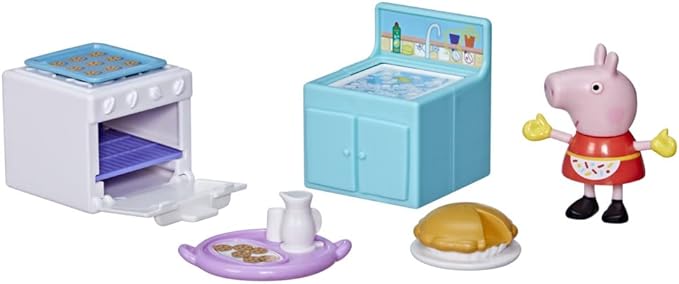 Encontraproduto.com.br - Mini Figura e Acessórios - Peppa Pig - Peppa Adora Cozinhar - Hasbro