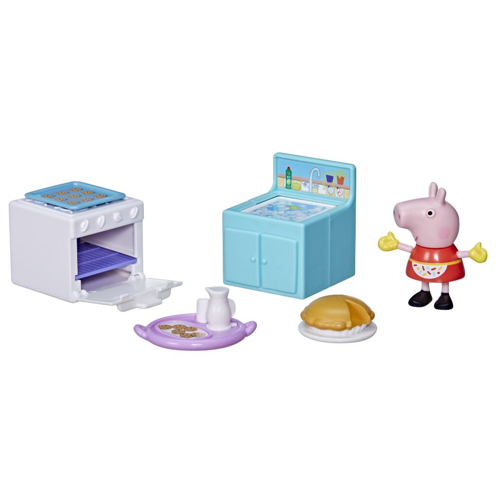 Encontraproduto.com.br - Mini Figura e Acessórios - Peppa Pig - Peppa Adora Cozinhar - Hasbro