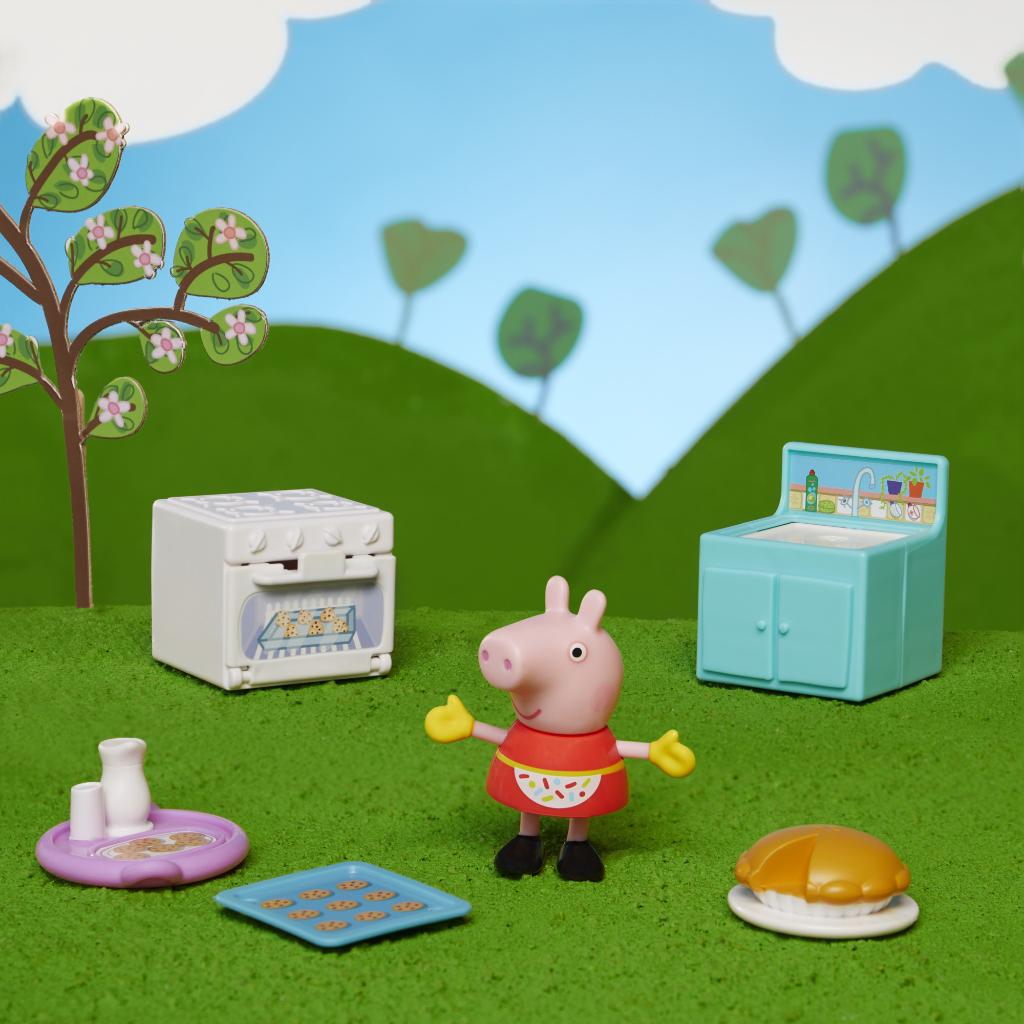 Encontraproduto.com.br - Mini Figura e Acessórios - Peppa Pig - Peppa Adora Cozinhar - Hasbro