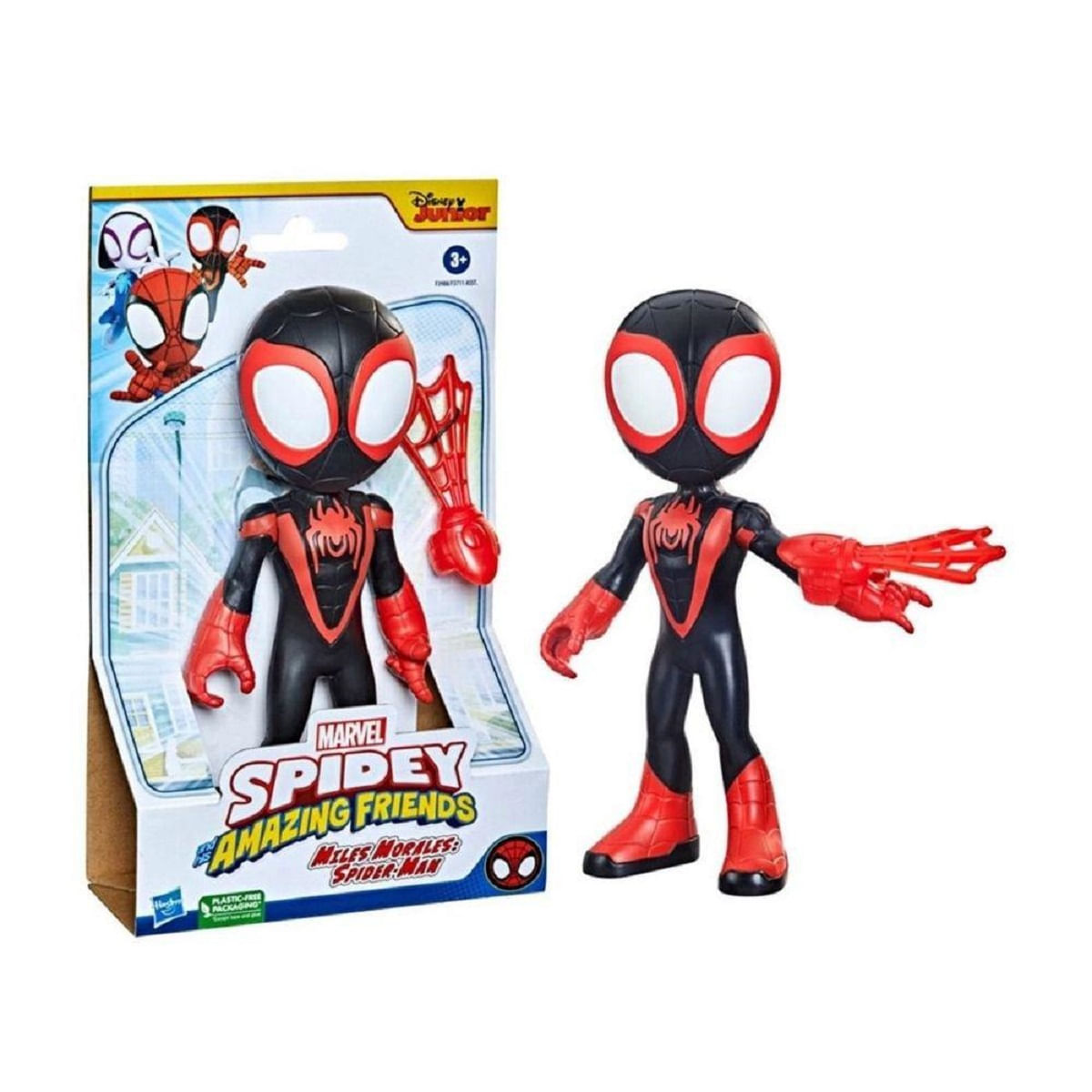 Encontraproduto.com.br - Spidey And His Amazing Friends - Boneco Miles Morales 23cm F3988