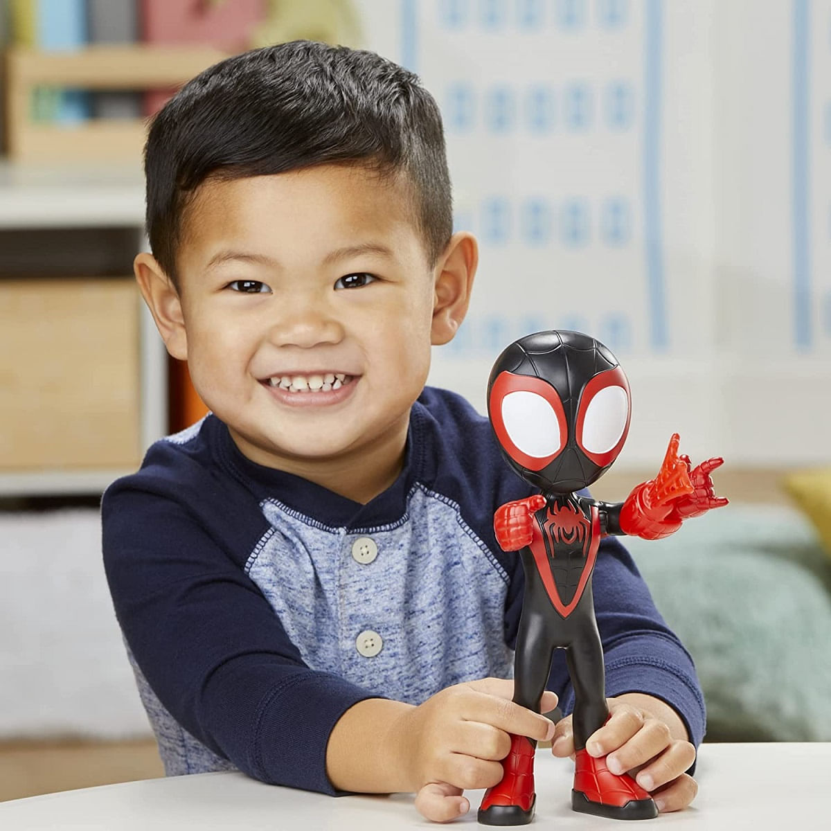 Encontraproduto.com.br - Spidey And His Amazing Friends - Boneco Miles Morales 23cm F3988