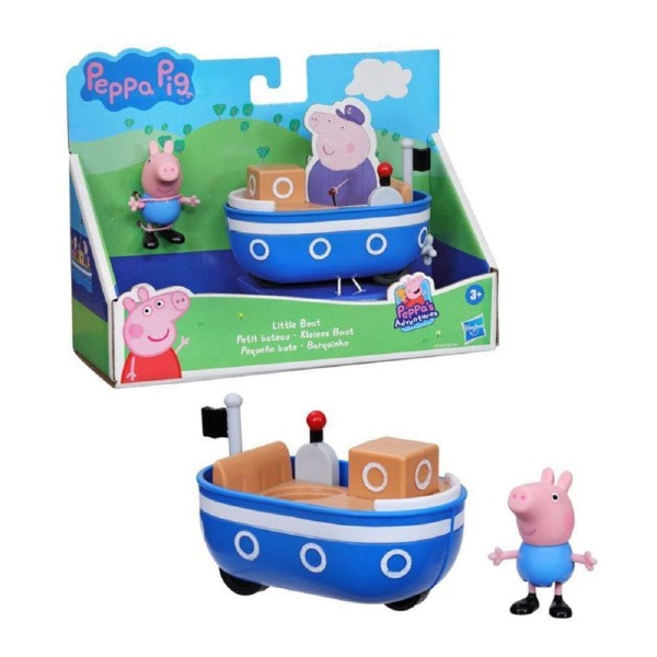 Encontraproduto.com.br - Barquinho do Vovô Pig - Peppa Pig - Veículo com Figura Peppa Pig Peppa’s Adventures - Hasbro