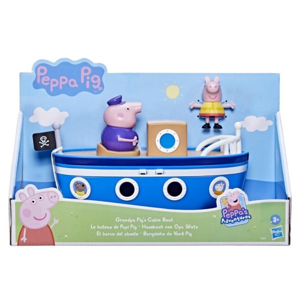 Encontraproduto.com.br - Barquinho do Vovô Pig - Peppa Pig - Veículo com Figura Peppa Pig Peppa’s Adventures - Hasbro