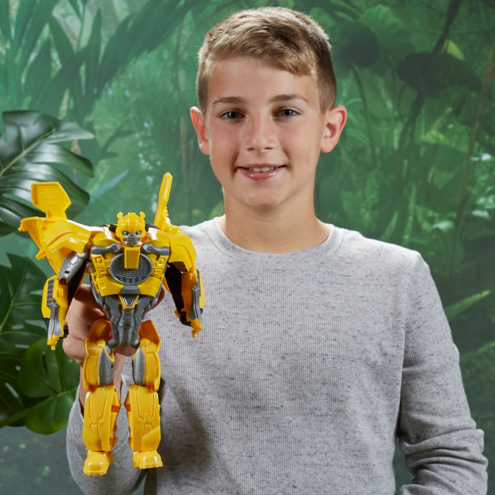 Encontraproduto.com.br - Exclusivo - Máscara - Transformers - 2 Em 1 - Bumblebee - TRF 7 -  Hasbro