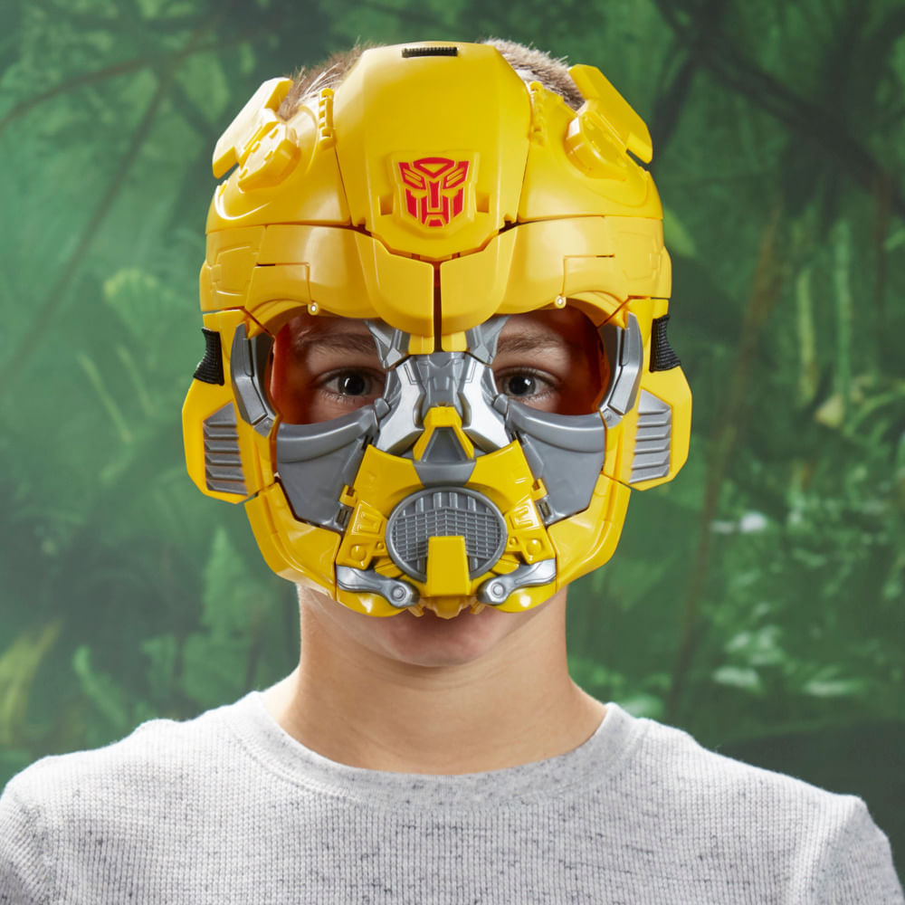 Encontraproduto.com.br - Exclusivo - Máscara - Transformers - 2 Em 1 - Bumblebee - TRF 7 -  Hasbro