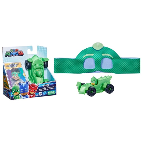 Encontraproduto.com.br - Mini Veículo com Figura e Acessório - PJ Masks - Lagartixomóvel e Máscara - Lagartixo - Hasbro