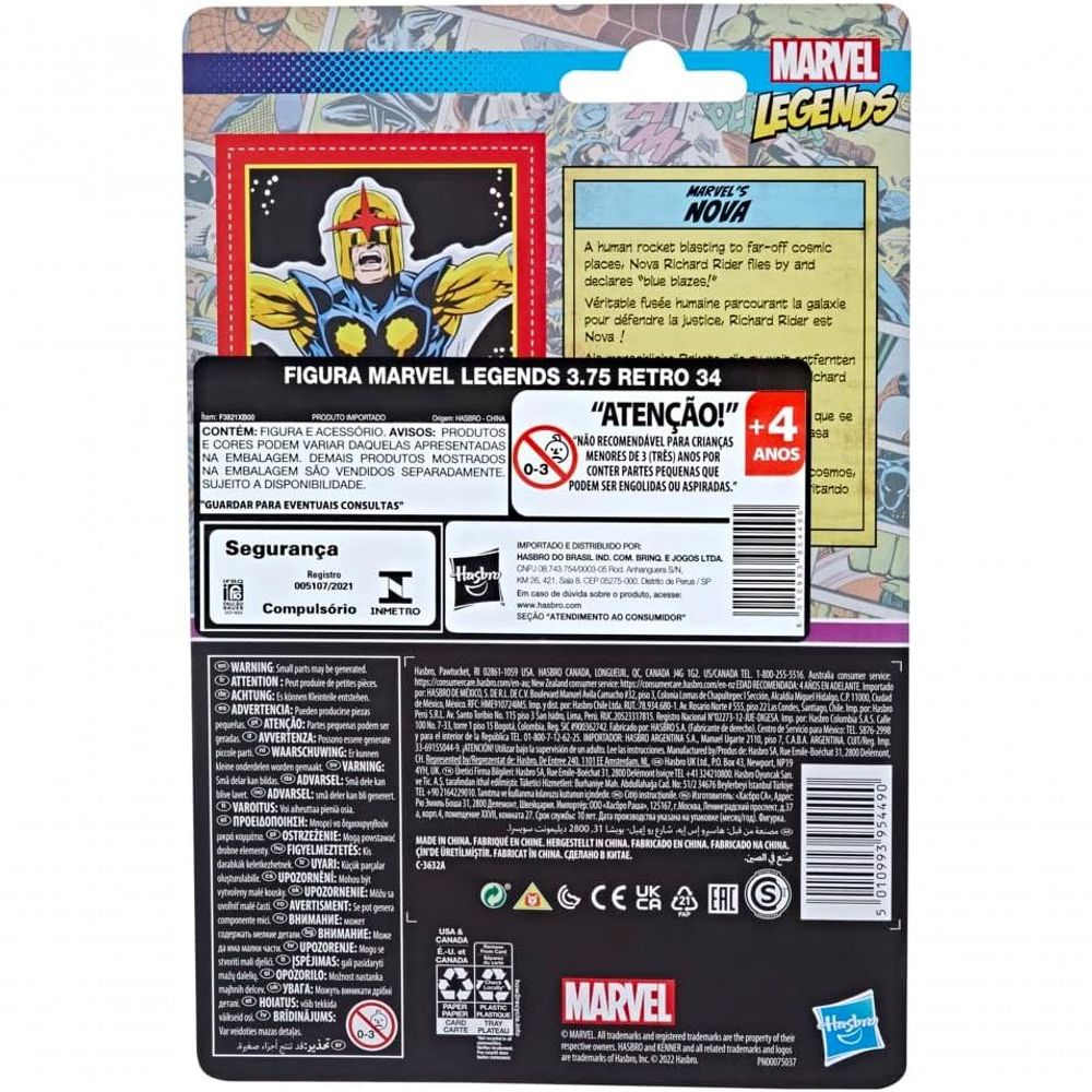 Encontraproduto.com.br - Marvel Legends Retro 3.75 The Man Called Nova Hasbro F3821