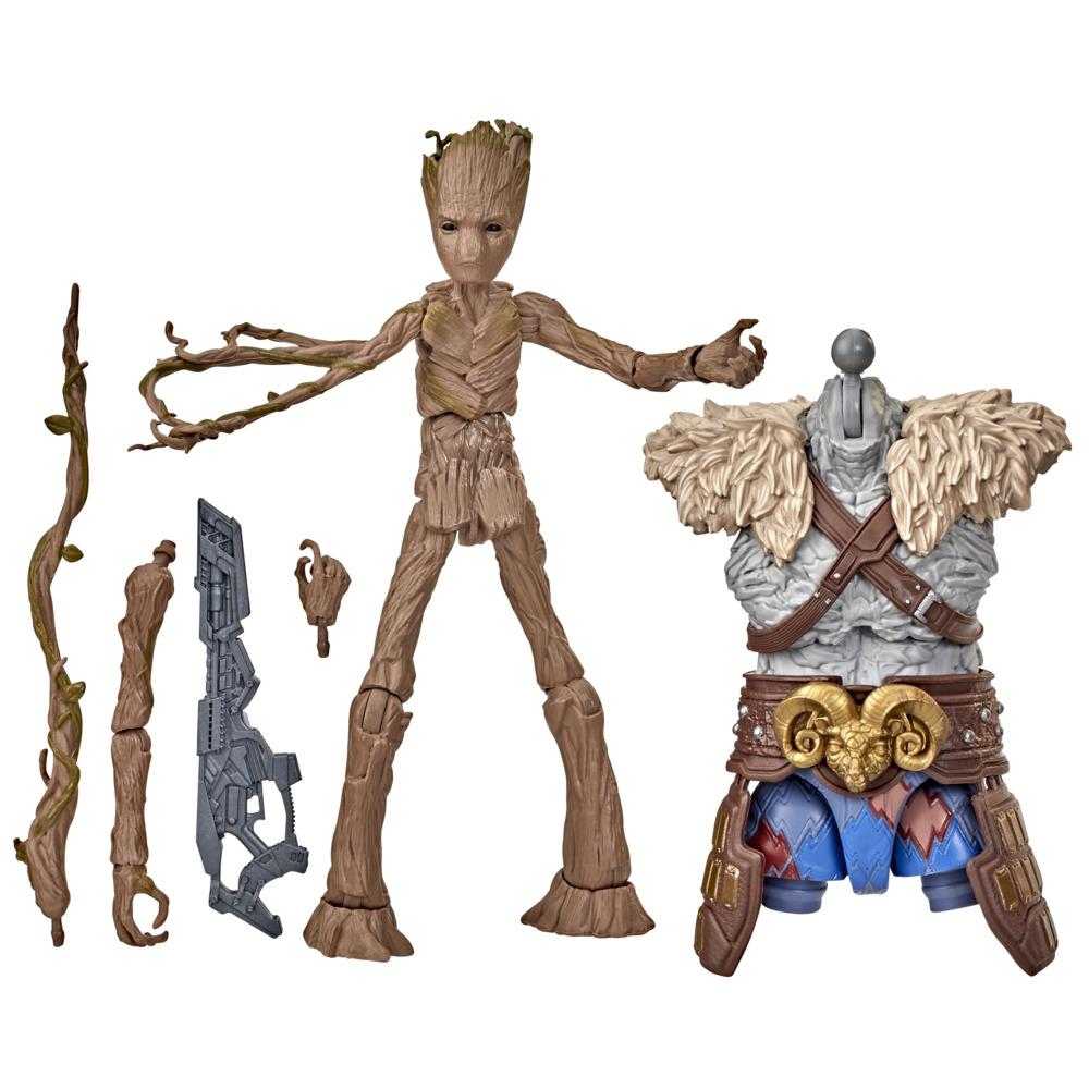 Encontraproduto.com.br - Action Figures Groot Thor Love And Thunder Marvel Legends F1410