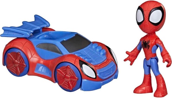 Encontraproduto.com.br - Mini Boneco e Veículo - Marvel - Spidey e Seus Amigos - Spidey e Carro Aranha - Hasbro