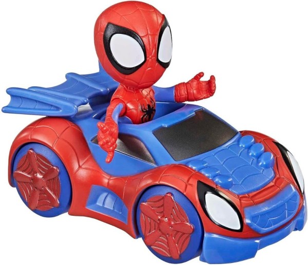 Encontraproduto.com.br - Mini Boneco e Veículo - Marvel - Spidey e Seus Amigos - Spidey e Carro Aranha - Hasbro