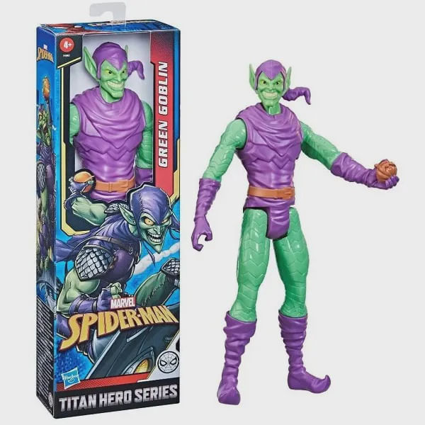 Encontraproduto.com.br - Boneco Marvel Green Goblin Titan Hero Duende Verde - Hasbro