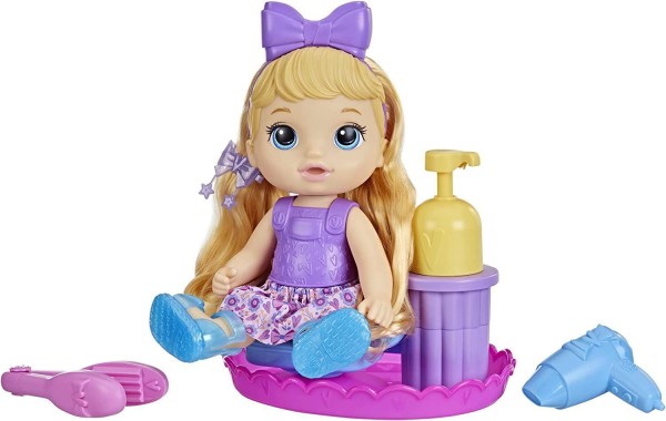 Encontraproduto.com.br - Boneca Baby Alive Hasbro Sudsy Styling Loira F5112