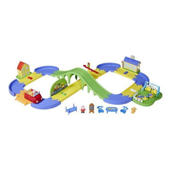 Pista de Percurso com Mini Figura e Acessórios - Peppa Pig - Passeio pela Cidade da Peppa - Hasbro