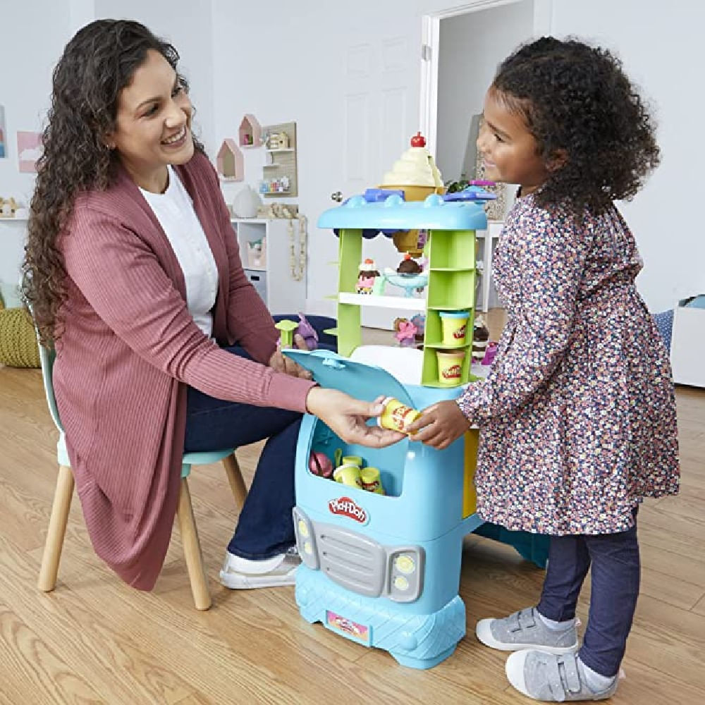 Encontraproduto.com.br - Play-Doh Conjunto Caminhão de Sorvete com Som - Hasbro
