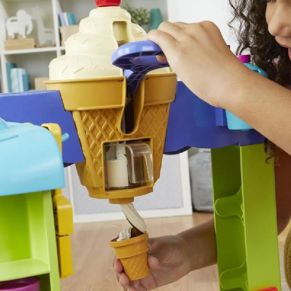 Encontraproduto.com.br - Play-Doh Conjunto Caminhão de Sorvete com Som - Hasbro