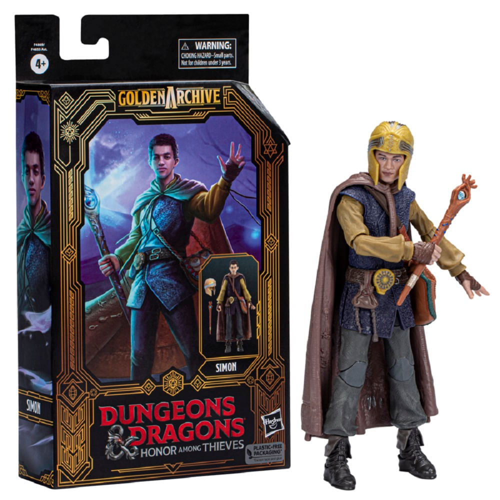 Encontraproduto.com.br - Boneco - Caverna do Dragão - Cartoon Golden Archive - Simon - Hasbro