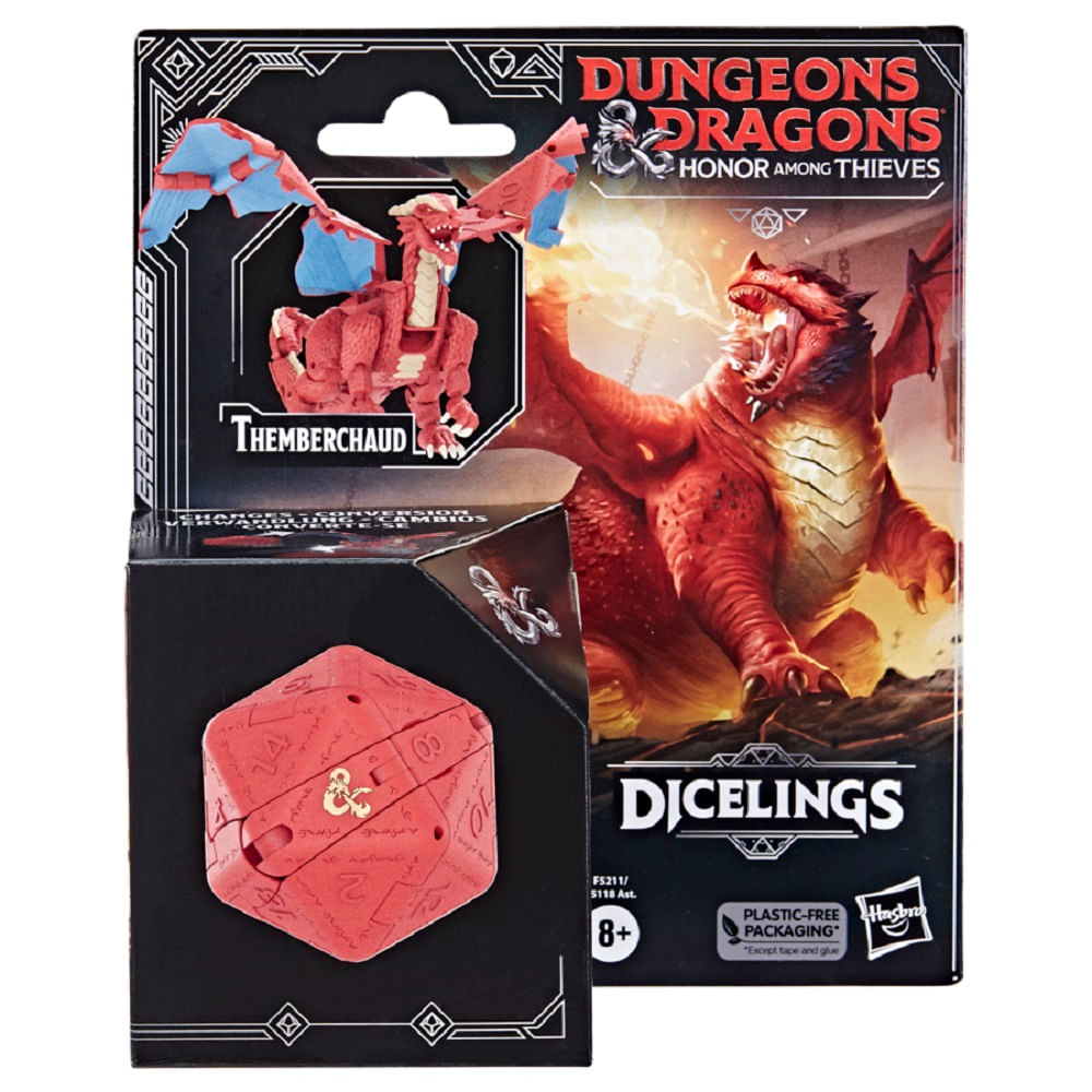 Encontraproduto.com.br - Figura Dado - Caverna do Dragão Filme - Dragão Vermelho Themberchaud - Hasbro