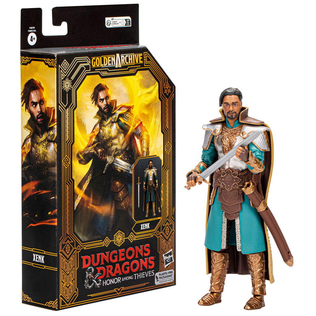 Encontraproduto.com.br - Boneco Articulado - Dungeons E Dragons Honra Entre Ladrões - Arquivo Dourado - Xenk - Hasbro