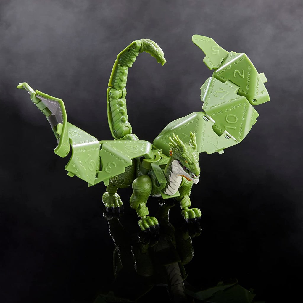Encontraproduto.com.br - Figura de Ação - Dado D20 - Dungeons E Dragons Honra Entre Dragões - Dragão Verde - Hasbro
