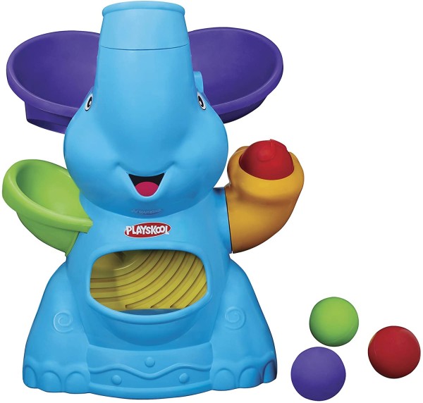 Encontraproduto.com.br - Poppin Park Elefante Playskool Bolinhas Voadoras - Hasbro
