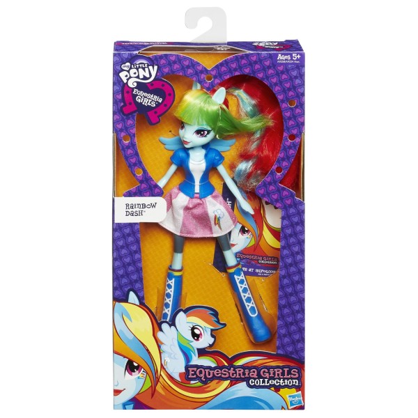Encontraproduto.com.br - Boneca My Little Pony - Equestria Girls Look Básico - Rainbow Dash A9258