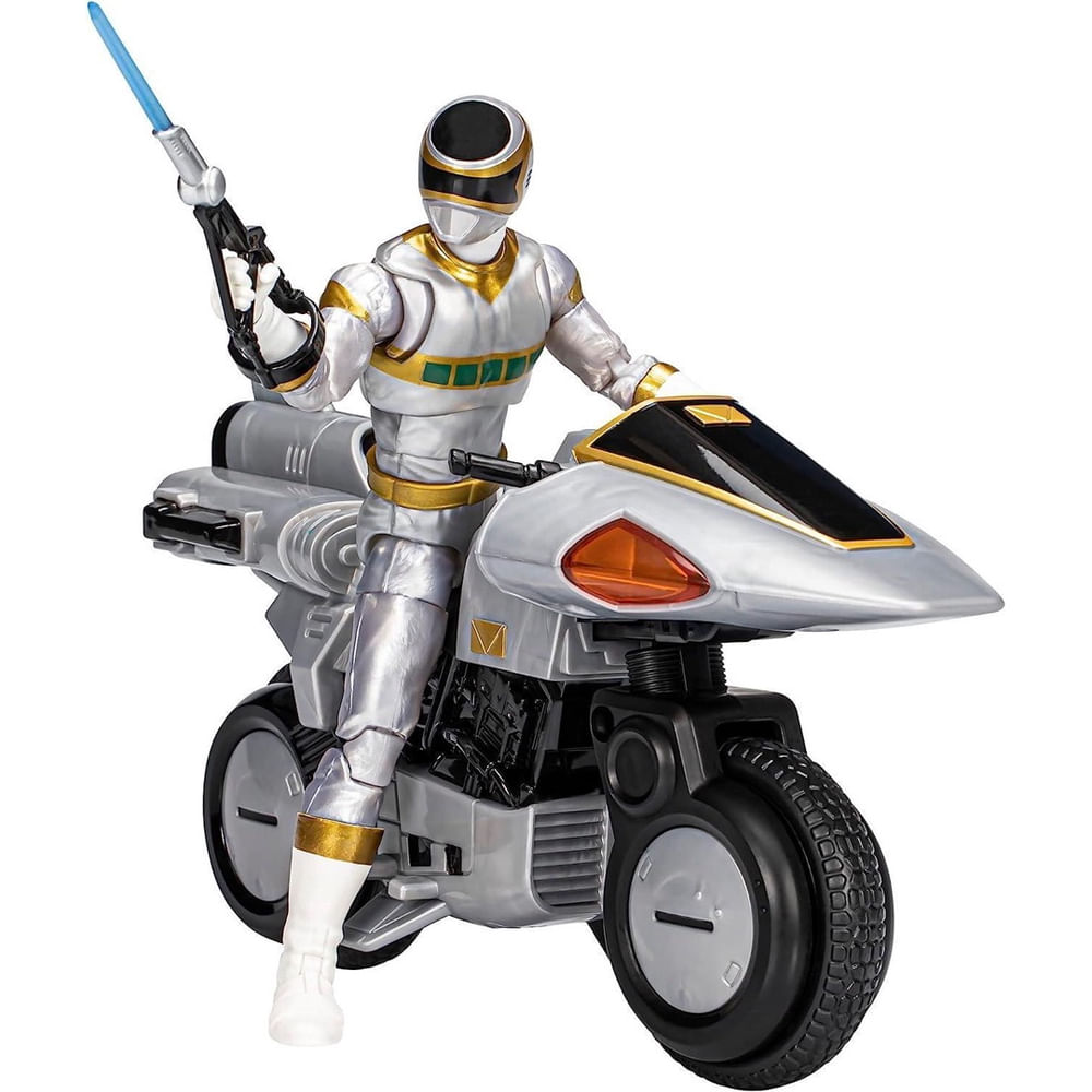 Encontraproduto.com.br - Boneco Articulado - Power Rangers - Lightning Collection - Ranger Prateado - Hasbro