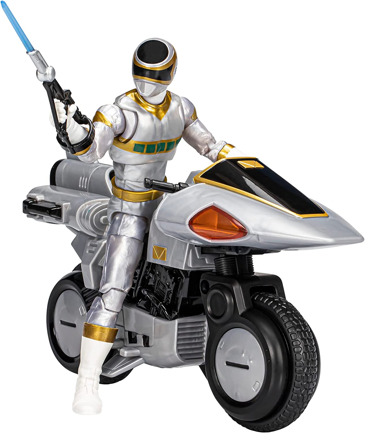Encontraproduto.com.br - Boneco Articulado - Power Rangers - Lightning Collection - Ranger Prateado - Hasbro