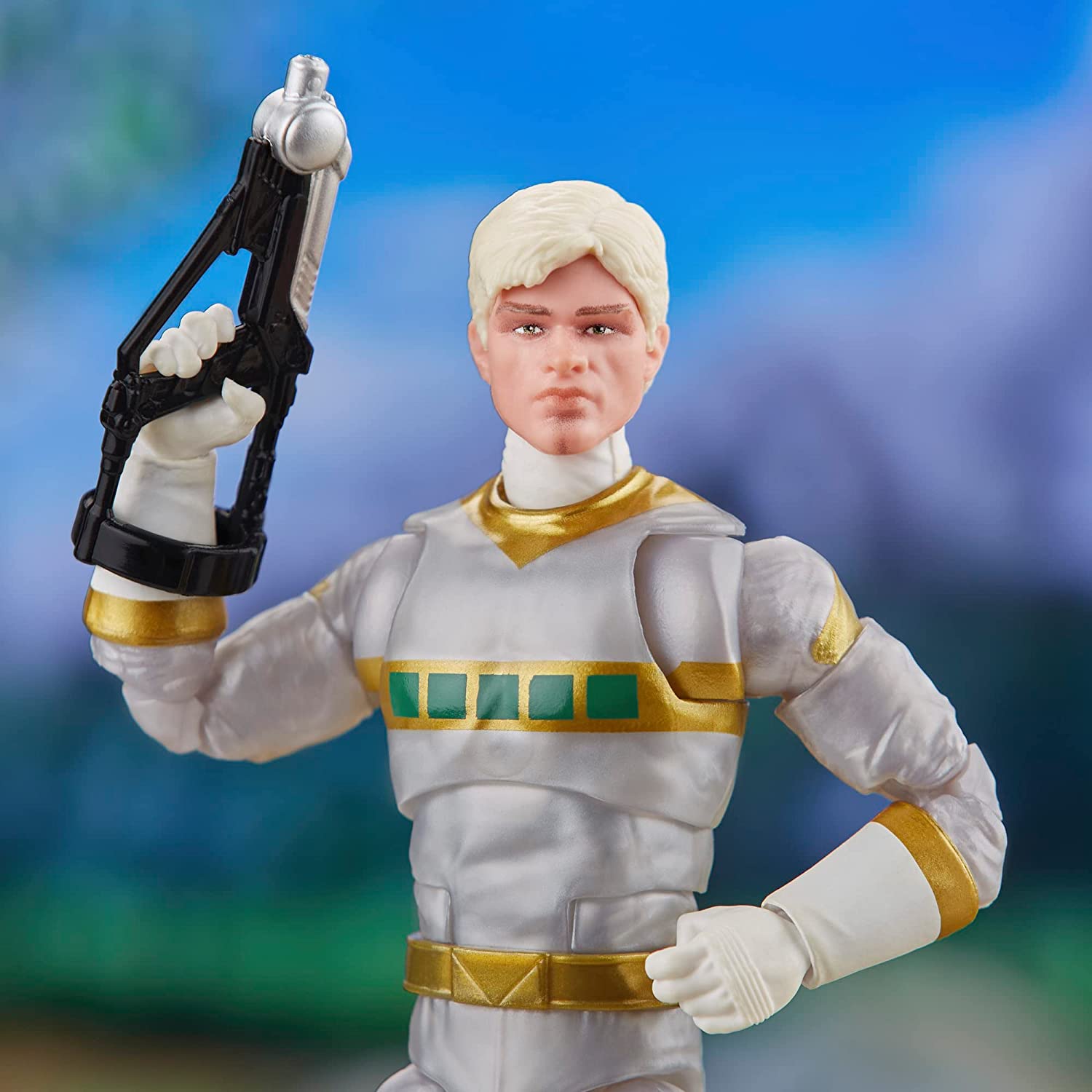 Encontraproduto.com.br - Boneco Articulado - Power Rangers - Lightning Collection - Ranger Prateado - Hasbro