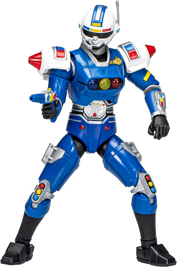Encontraproduto.com.br - Boneco Articulado - Power Rangers - Lightning Collection - Blue Senturion - Ranger Azul - Hasbro