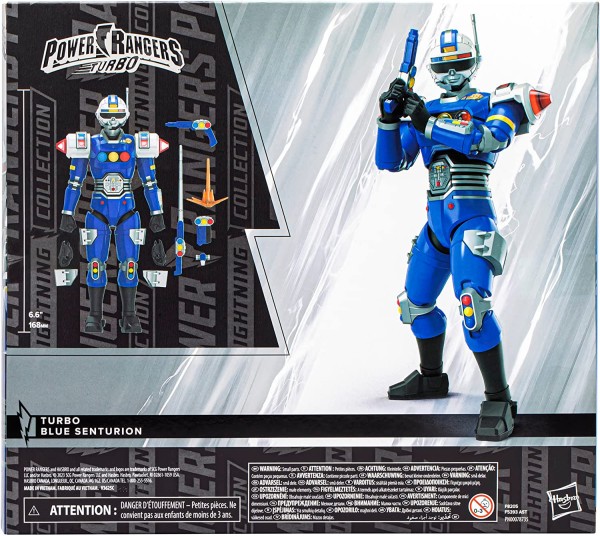 Encontraproduto.com.br - Boneco Articulado - Power Rangers - Lightning Collection - Blue Senturion - Ranger Azul - Hasbro