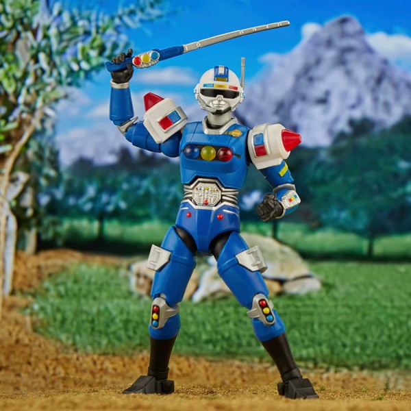 Encontraproduto.com.br - Boneco Articulado - Power Rangers - Lightning Collection - Blue Senturion - Ranger Azul - Hasbro