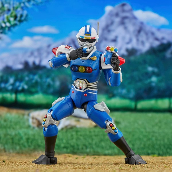 Encontraproduto.com.br - Boneco Articulado - Power Rangers - Lightning Collection - Blue Senturion - Ranger Azul - Hasbro