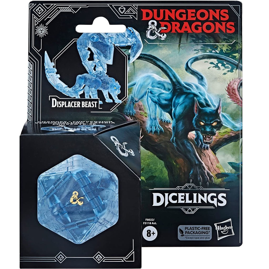 Dado Grande D20 Dicelings Fera Deslocadora Dungeons & Dragons F8022 Azul Hasbro