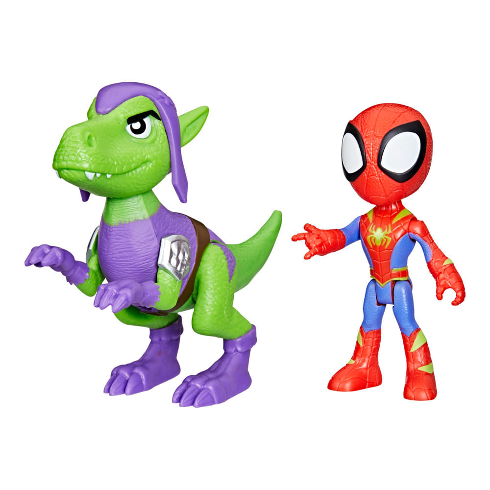 Encontraproduto.com.br - Figura Hero Dino Webs Spidey - Hasbro