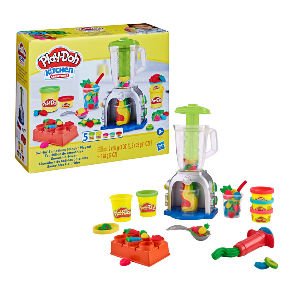 Encontraproduto.com.br - Conjunto Play-Doh Swirlin Blend Hasbro