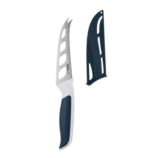Encontraproduto.com.br - Faca para queijo em inox Zyliss 12cm azul escuro