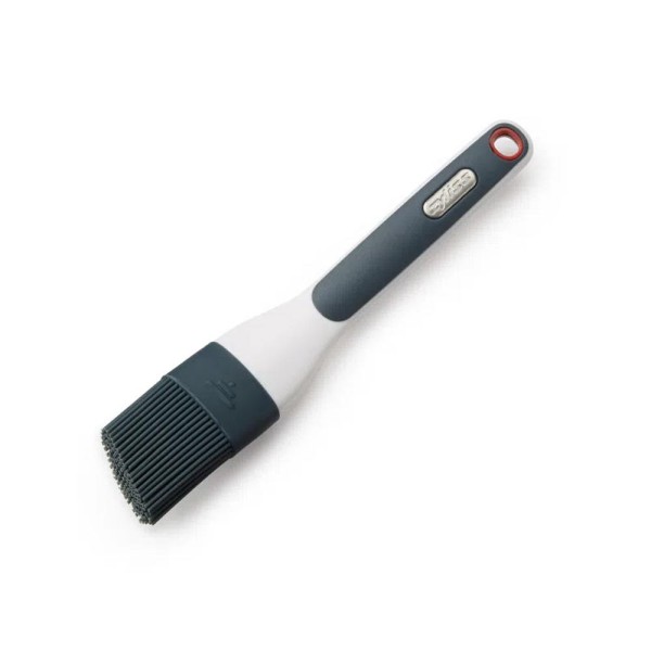 Pincel em silicone Zyliss 25cm azul e branco