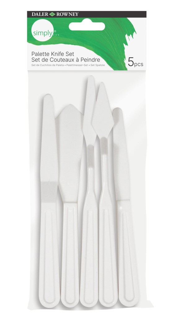 Espátula Plástica Simply Kit com 5 Unidades Daler Rowney