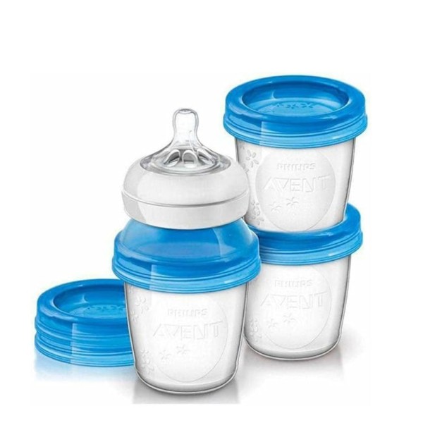 Encontraproduto.com.br - Kit Copos De Armazenamento Para Leite Philips Avent 10 Unidades