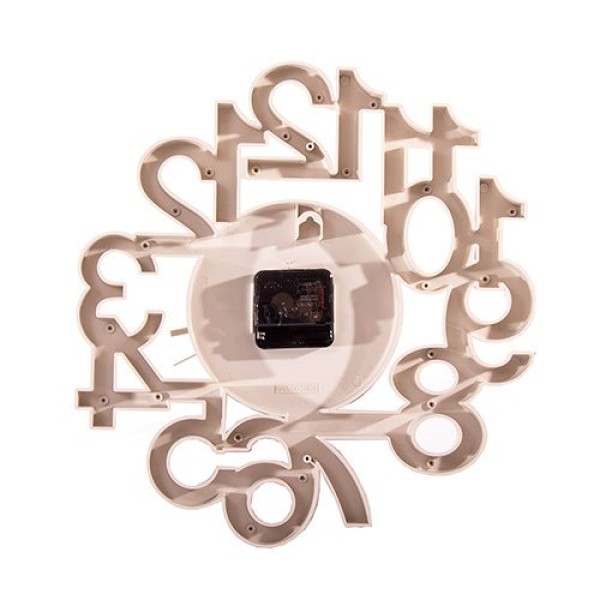 Encontraproduto.com.br - Relógio De Parede Latcor USH302C Cinza E Branco