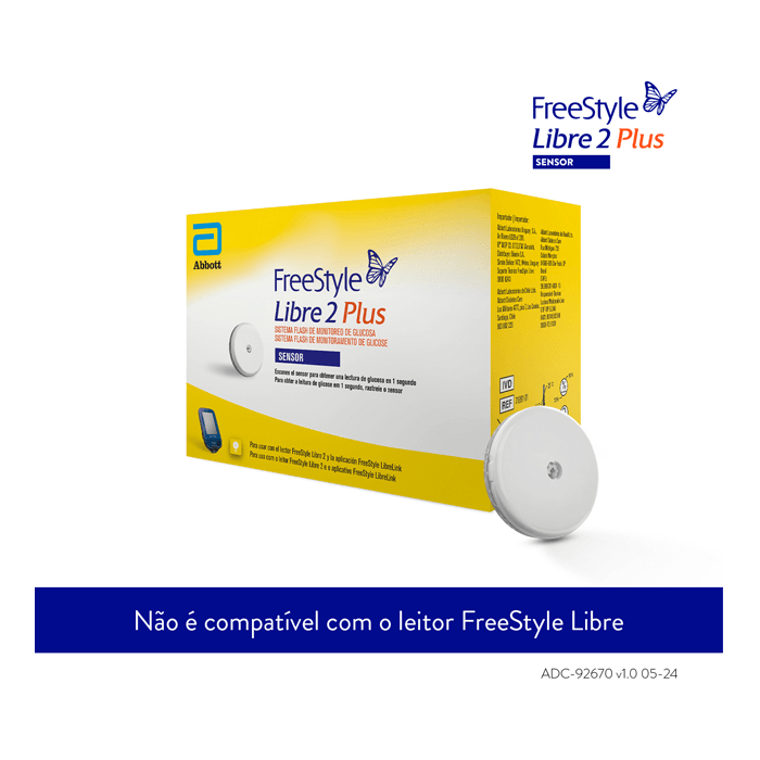 Encontraproduto.com.br - Sensor Freestyle Libre 2 Plus Abbott 1 Unidade