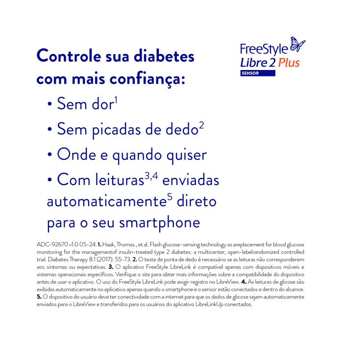Encontraproduto.com.br - Sensor Freestyle Libre 2 Plus Abbott 1 Unidade