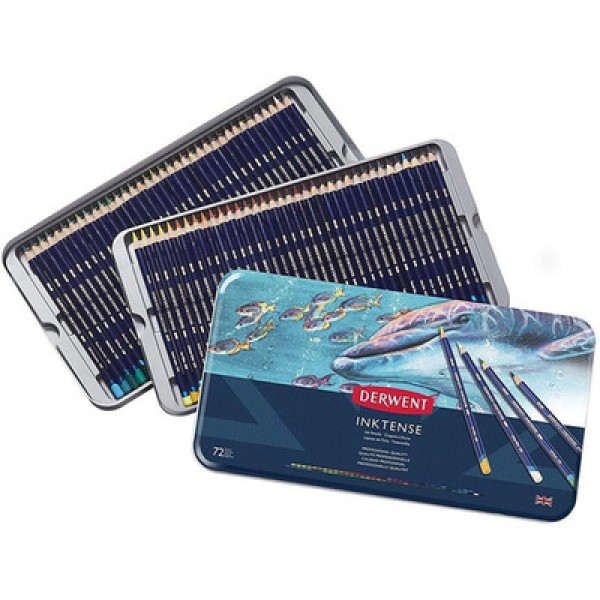 Encontraproduto.com.br - Lápis Aquarela Inktense Estojo com 72 Cores Ref.2301843 Derwent