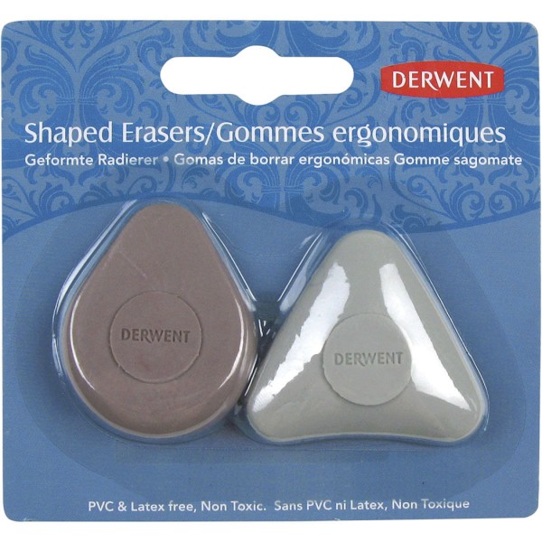 Encontraproduto.com.br - Borracha Ergonômica Kit com 2 Unidades Derwent