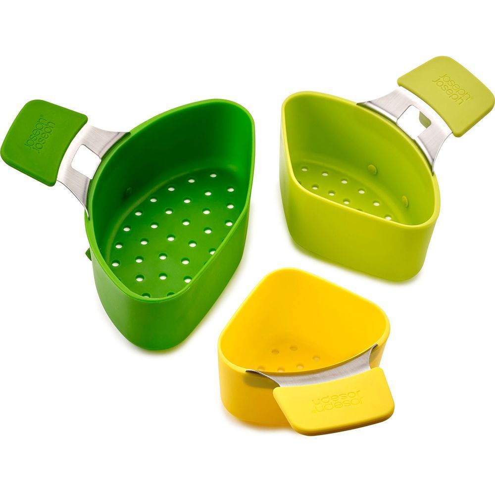 Encontraproduto.com.br - Conjunto 3 Recipientes para Cozimento à Vapor Nest Steam Joseph & Joseph