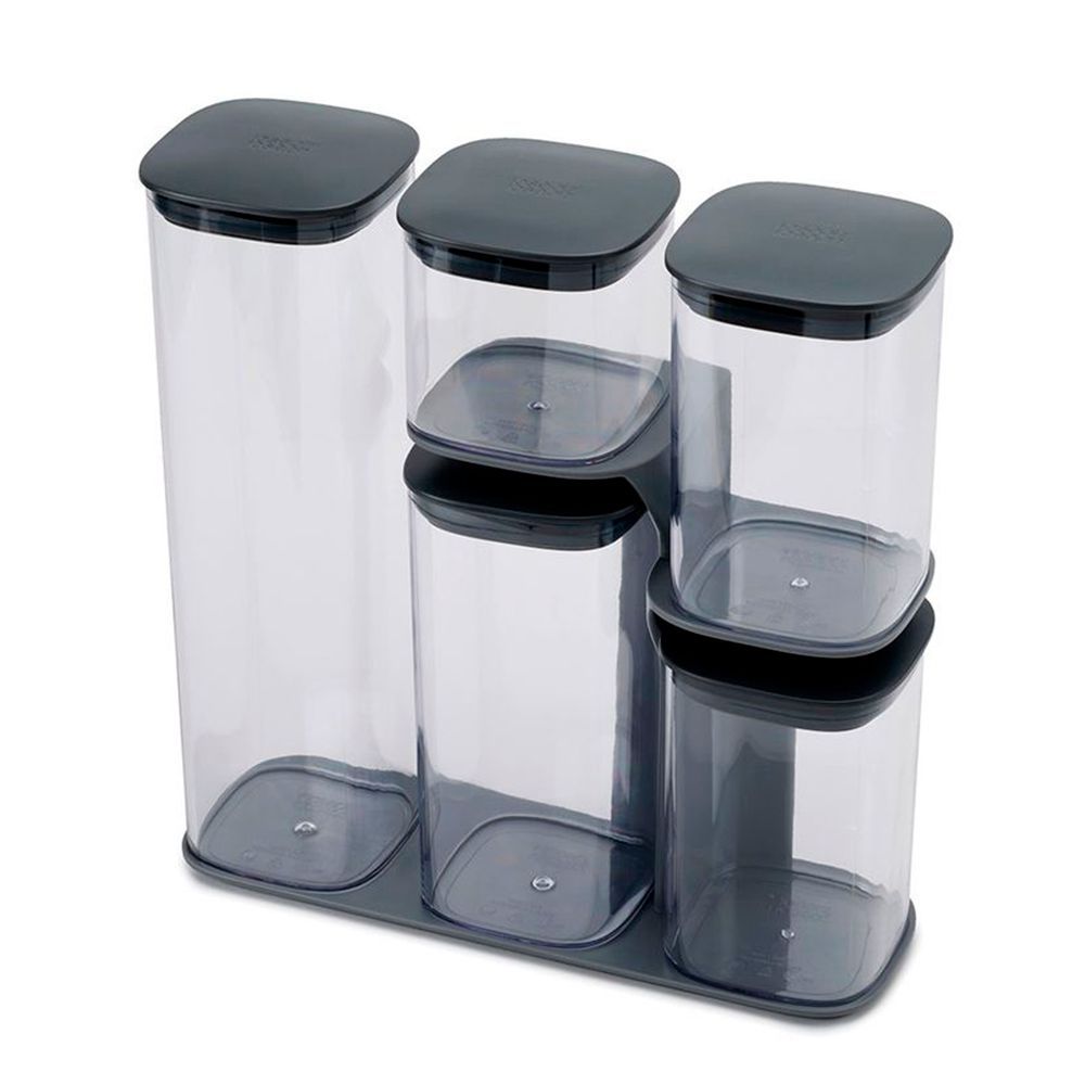 Encontraproduto.com.br - Conjunto 5 Potes em Silicone Podium Joseph & Joseph
