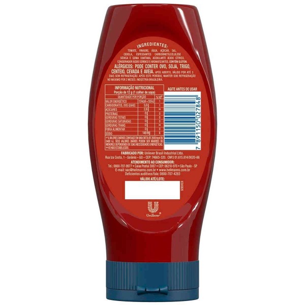 Encontraproduto.com.br - Ketchup Hellmanns Tradicional Sachê 380g