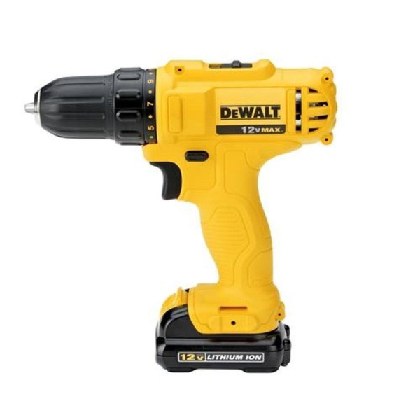 Encontraproduto.com.br - Furadeira / Parafusadeira  3/8 10mm 12V Max Íon de Lítio Bivolt Dewalt