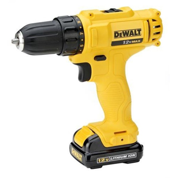 Encontraproduto.com.br - Furadeira / Parafusadeira  3/8 10mm 12V Max Íon de Lítio Bivolt Dewalt