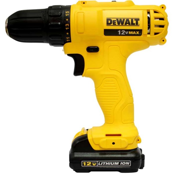 Encontraproduto.com.br - Furadeira / Parafusadeira  3/8 10mm 12V Max Íon de Lítio Bivolt Dewalt